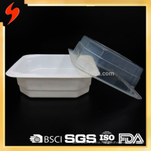 Food Grade Square Black Microwave Safe Plastic Tray